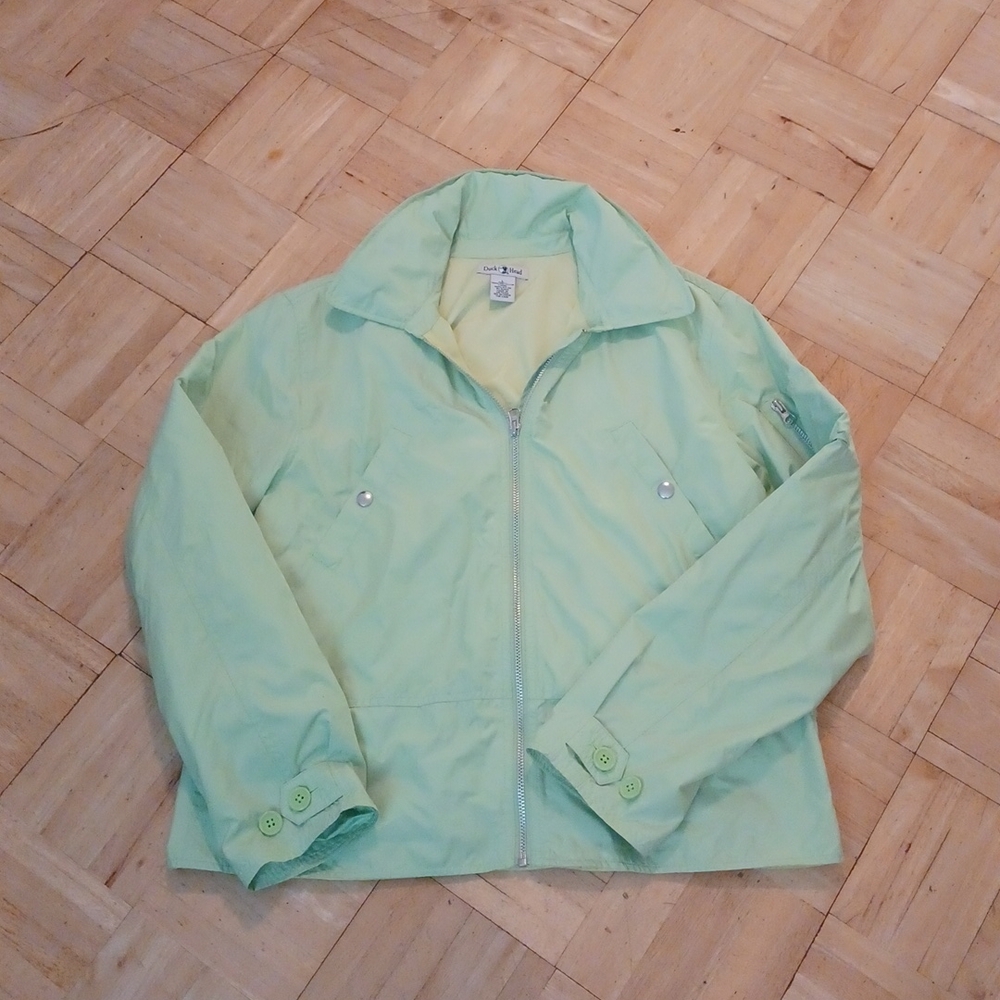Duck Head windbreaker jacket with hood size large